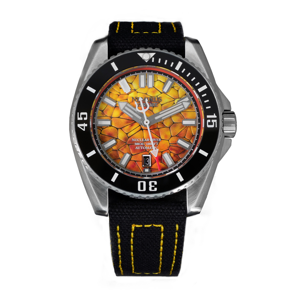 Neminus Xtreme Diver 300 Yellow Nuclear Automatic Diver Watch 44mm - Click Image to Close